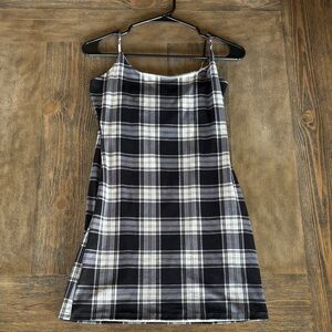 Windsor Black and White Plaid Dress